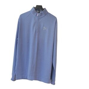 PETER MILLAR Perth Pullover Mens Large Golf Performance 1/4 Quarter-Zip Logo
